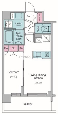 ドゥーエ菊川の物件間取画像